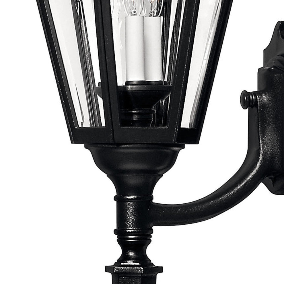 Hinkley Manor House Double Extra Large Wall Mount Lantern, Black