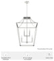 Hunter 23" Laurel Ridge Brushed Nickel 8 Light Pendant Ceiling