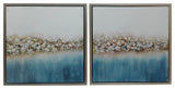 Hanging Art Painting With Champagne Border Frame, 2-Piece Set