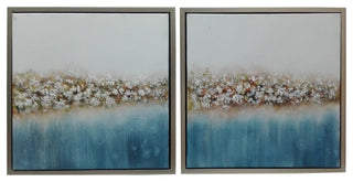 Hanging Art Painting With Champagne Border Frame, 2-Piece Set
