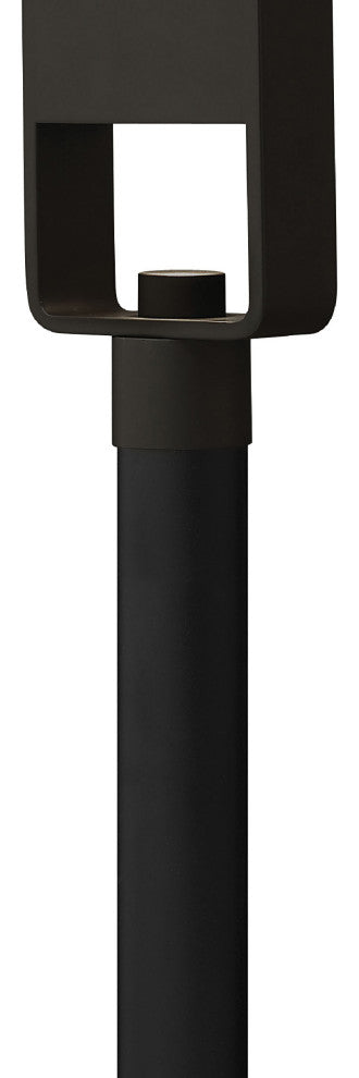 Hinkley Atlantis Large Post Top Or Pier Mount Lantern, Satin Black