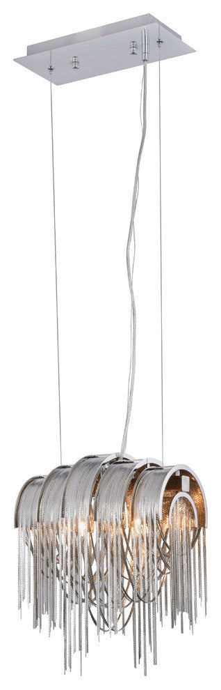 Elegant Lighting Blythe Collection Pendant, Chrome