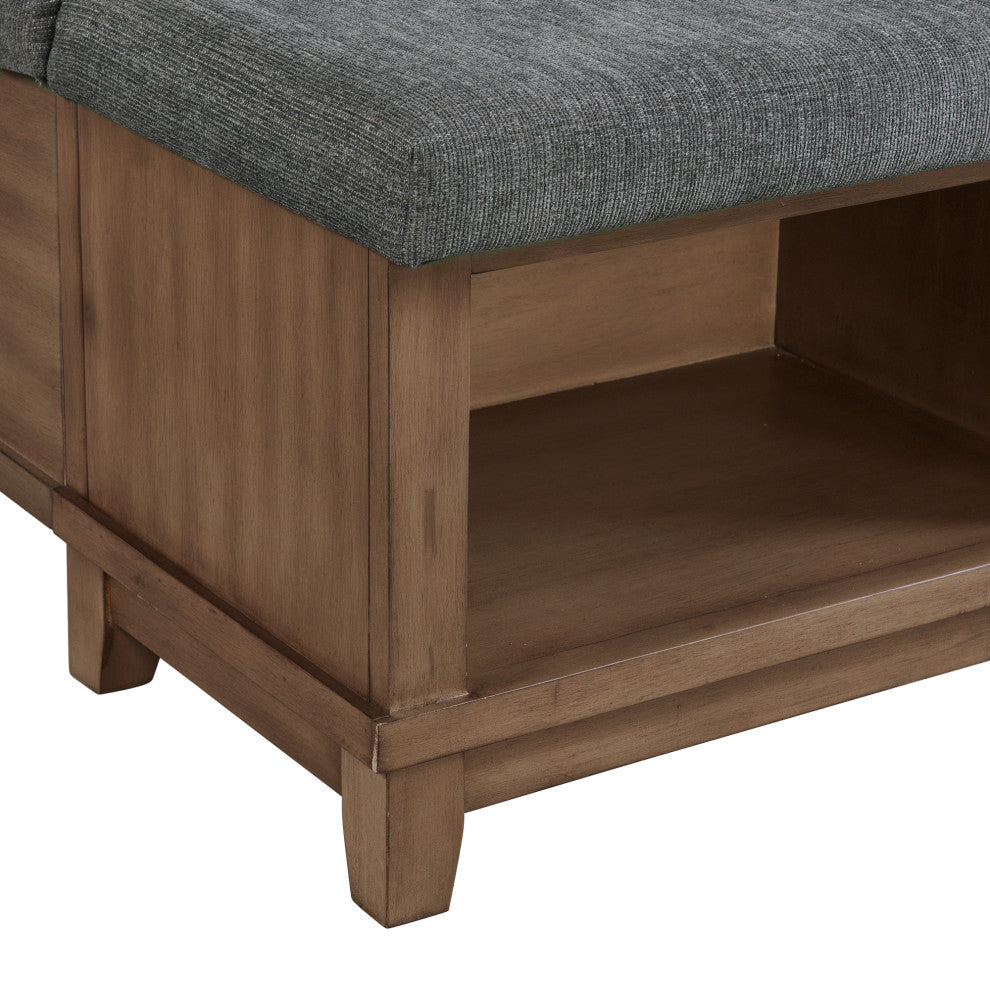 Picket House Jaxon Queen Storage 3 Piece Bedroom Set, Gray