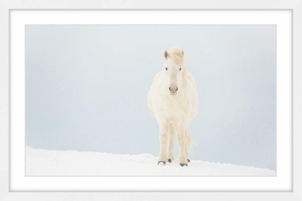 Marmont Hill, "White Horse Comes" Framed Painting Print, 18x12