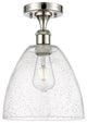Innovations 516-1C-PN-GBD-94-LED 1 Light Semi-Flush Mount, Polished Nickel