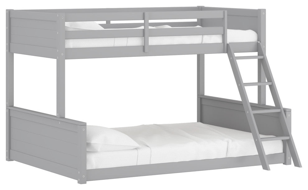 Hillsdale Capri Wood Twin Over Full Size Bunk Bed with Ladder