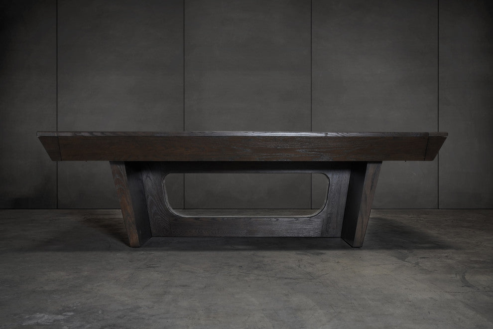Kai 8' Slate Pool Table, Waxed Brown