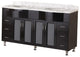 Bello 61" Double Sink Vanity Set in Espresso