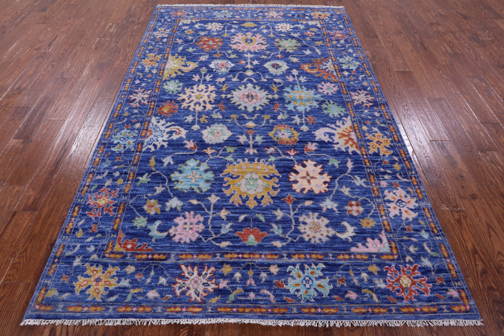 6' 1" X 9' 2" Turkish Oushak Handmade Wool Rug - Q13434