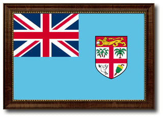 Fiji Country Flag Canvas Print, 19"x27"