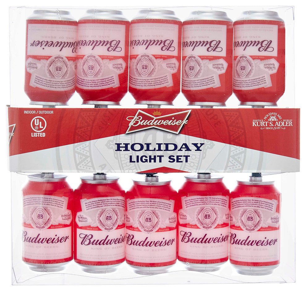 10-Light Budweiser Can Light Set