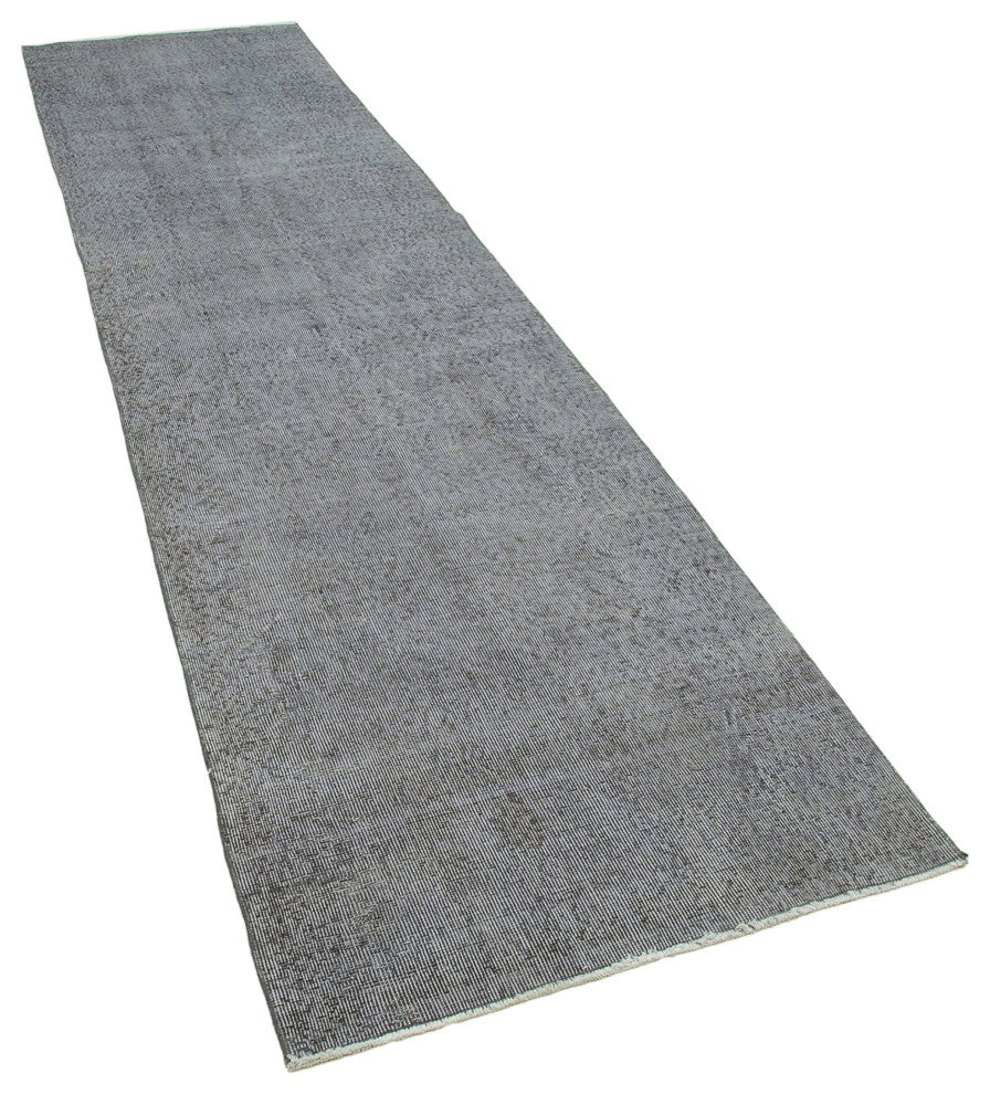 Rug N Carpet - Handwoven Anatolian 2' 11" x 11' 11" Distressed Floor Runner Rug