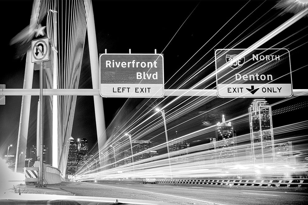 "Texas Freeway One" Paper, 24"x36"