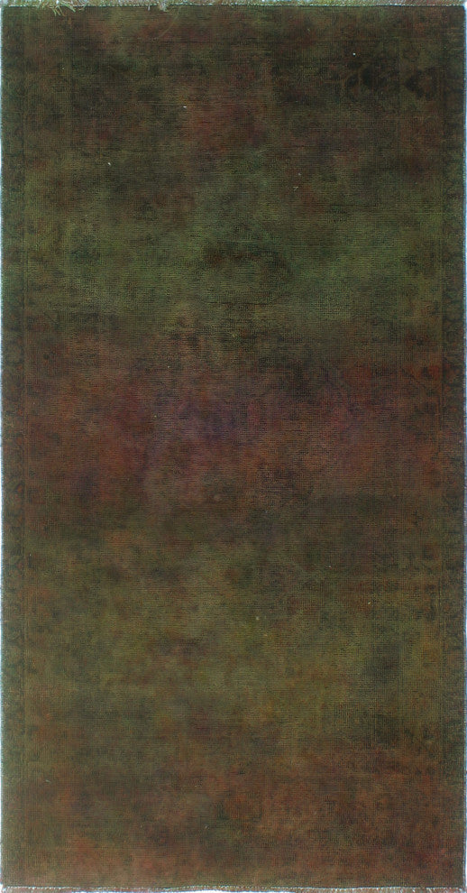 Vintage Distressed Rainbow-dyed Saraï¿½ Brown Runner