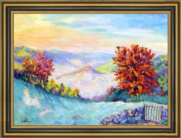 Armand Guillaumin Le Puy Barriou Framed Premium Canvas Print, 16"x24"