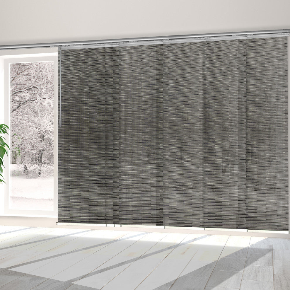 Kato 7-Panel Track Extendable Vertical Blinds 110-153"W