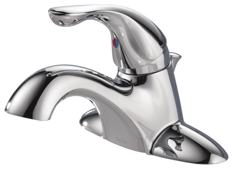 Delta Classic Single Handle Centerset Bathroom Faucet, Chrome, 520-PPU-DST