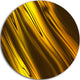 Yellow Liquid Gold Design, Abstract Digital Art Disc Metal Artwork, 36"