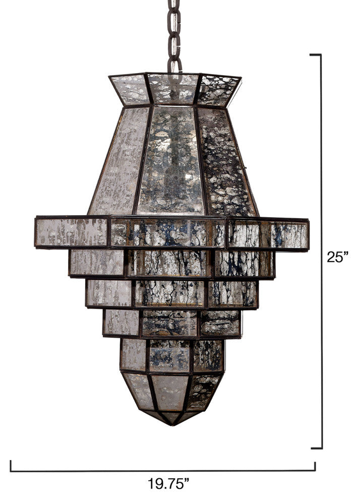 Imperial 1-Light Glass and Metal Pendant