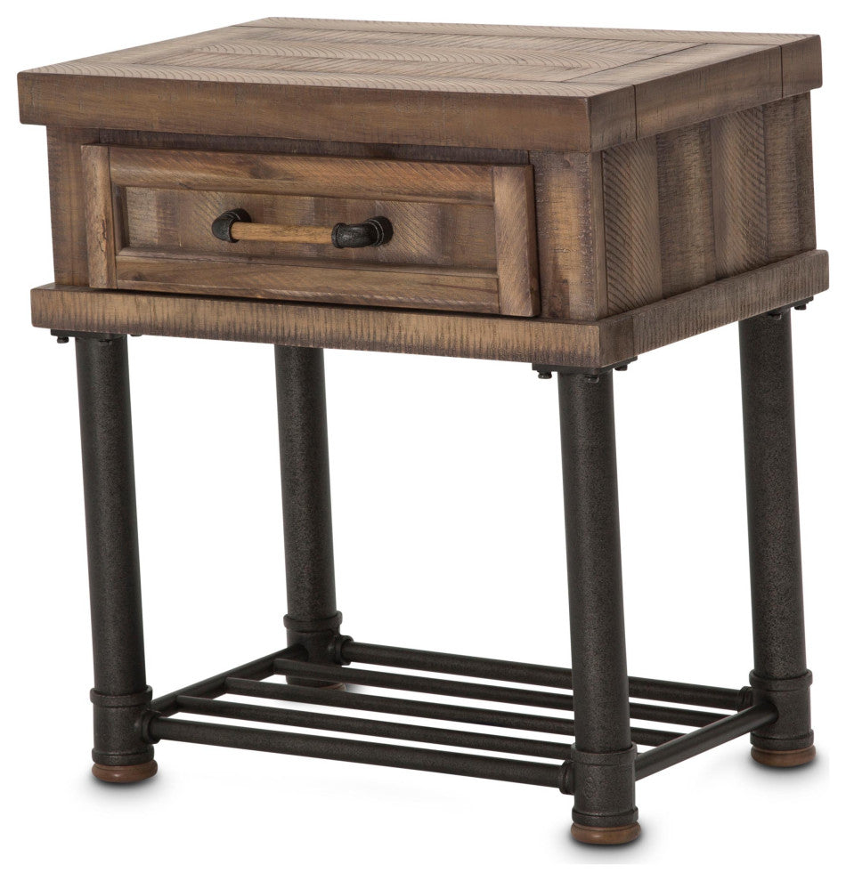 Crossings 1-Drawer Side Table - Reclaimed Barn