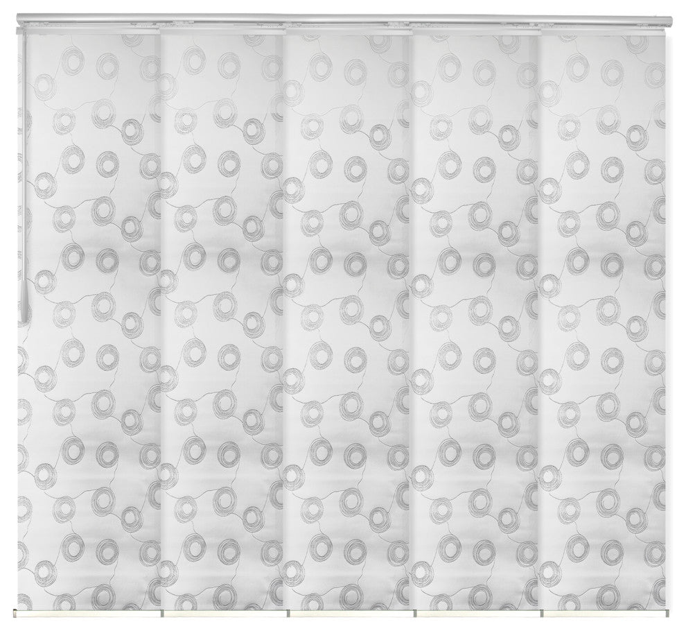 Salma 5-Panel Track Extendable Vertical Blinds 58-110"W