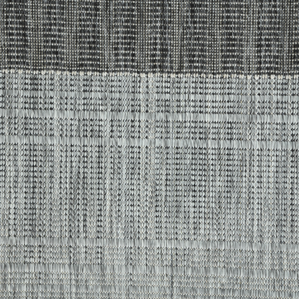 Maryland Blessy Indoor/Outdoor Area Rug, Gray, 4' x 6', Striped