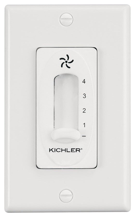 4 Speed Fan Slide Control, Ivory (Not Painted)