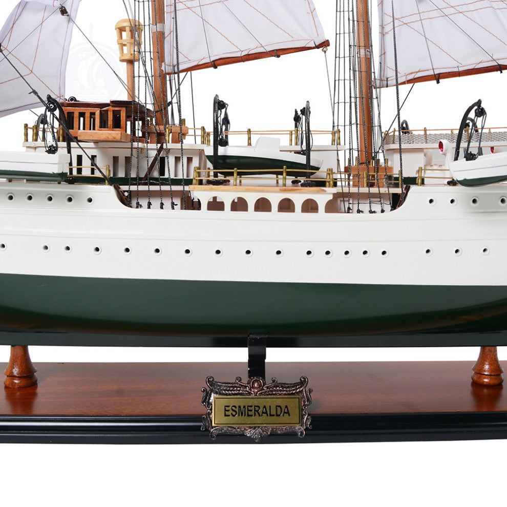 Esmeralda Painted Museum-quality Fully Assembled Wooden Model Ship
