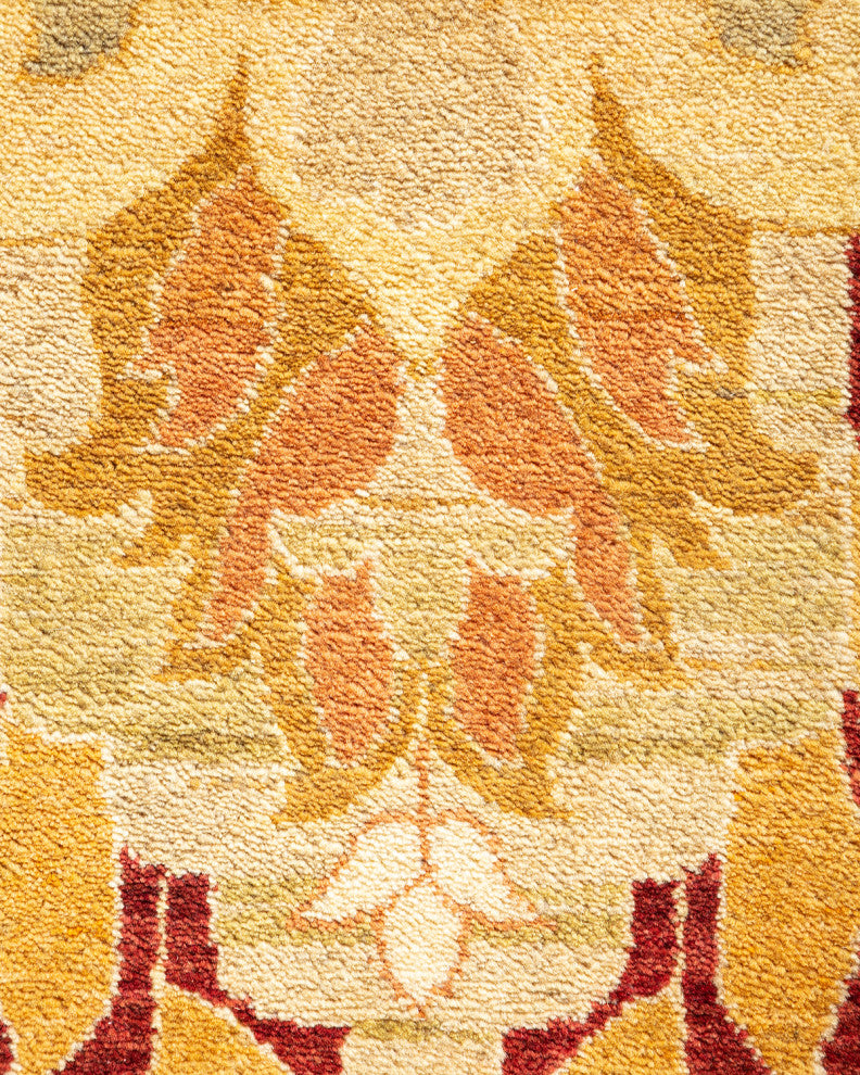 Mogul, One-of-a-Kind Hand-Knotted Area Rug Green, 12'2"x13'7"
