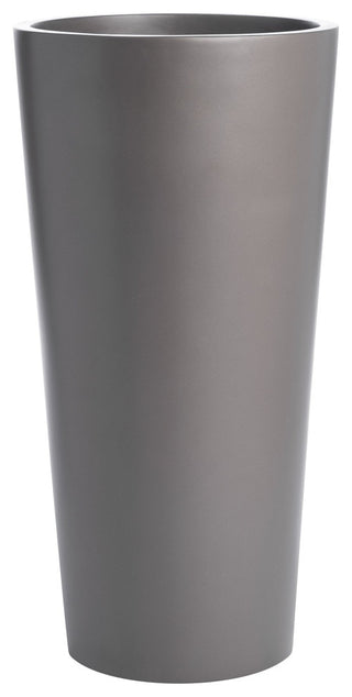 Sonoma Tall Cylinder Planter, Gray, 13"x26"