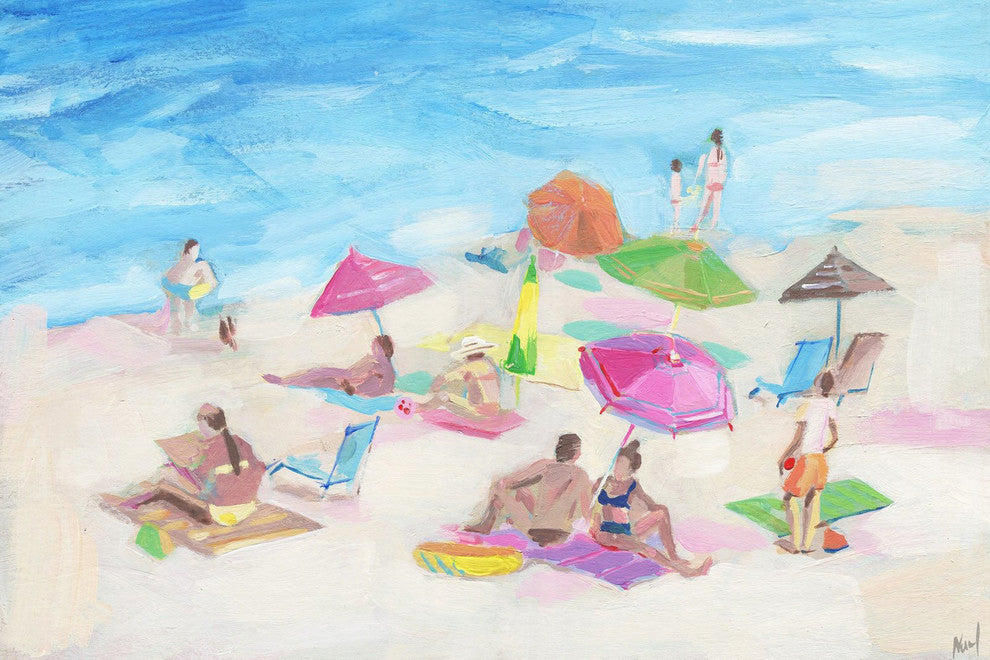"Catching the Rays" Painting Print on Wrapped Canvas, 18"x12"