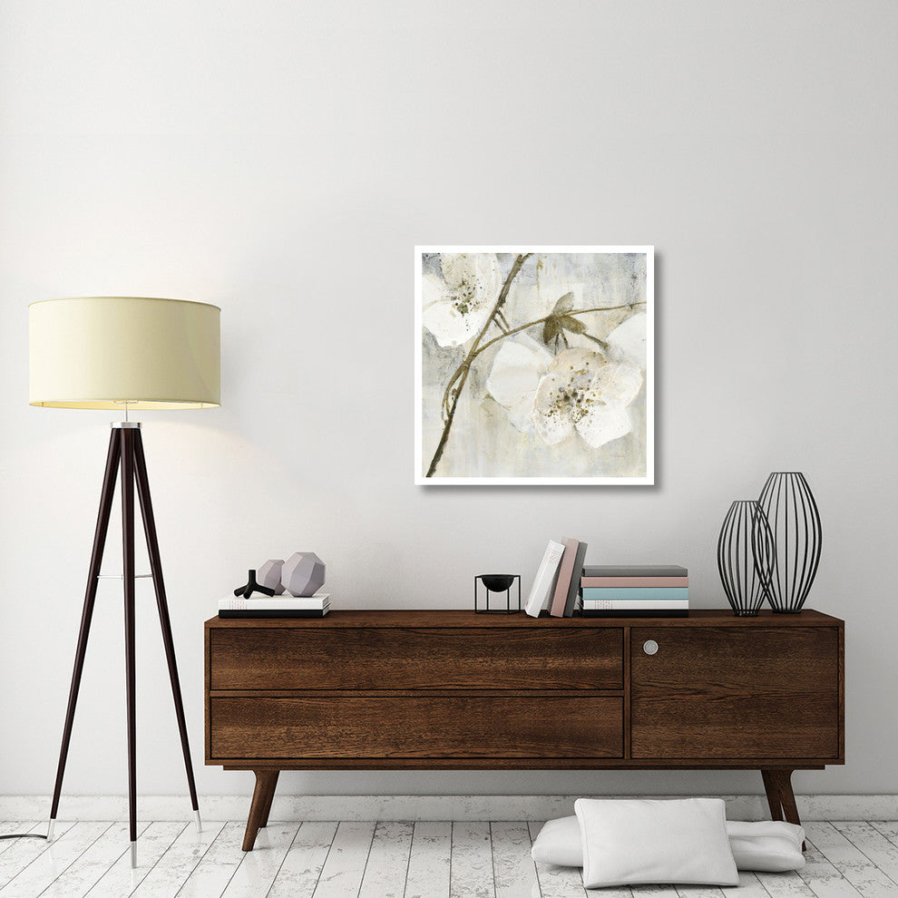"Elegance II Greige" Digital Paper Print by Albena Hristova, 32"x32"