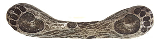 Dual Bear Track Cabinet Pull, Pewter