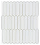 Bianco Dolomiti Honed 1x4 Picket Marble Mosaic