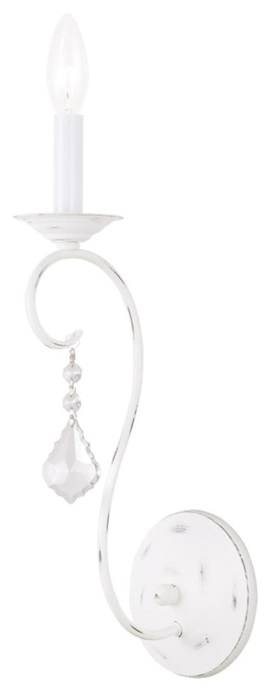 Livex Lighting 1 Light Antique White Wall Sconce - 6421-60