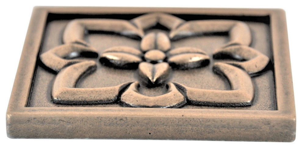 Crown Metal Insert Tile 2"x2", Set of 8, Bronze