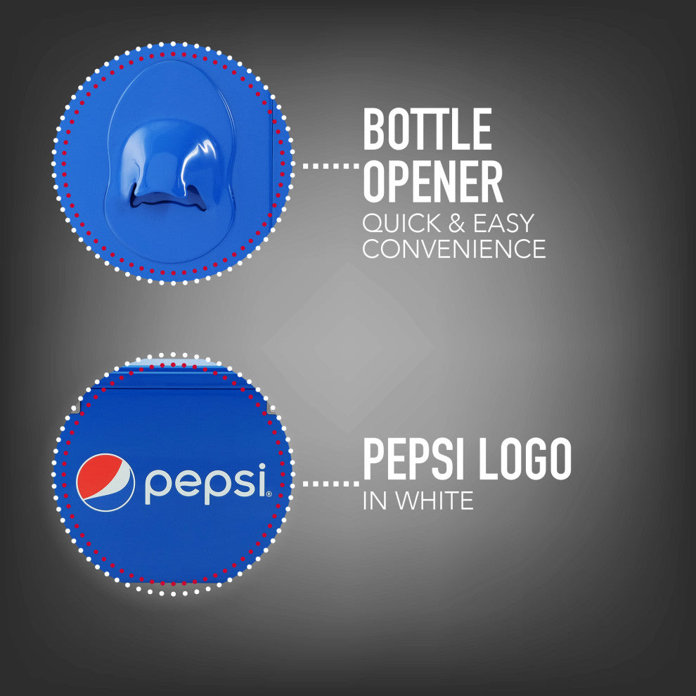 Permasteel 21 Quart Portable Cooler, Blue