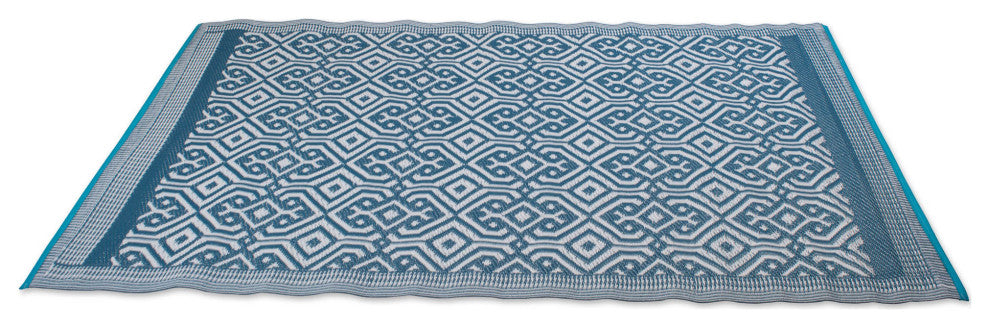 Blue Moroccan Outdoor Rug 4X6 Ft