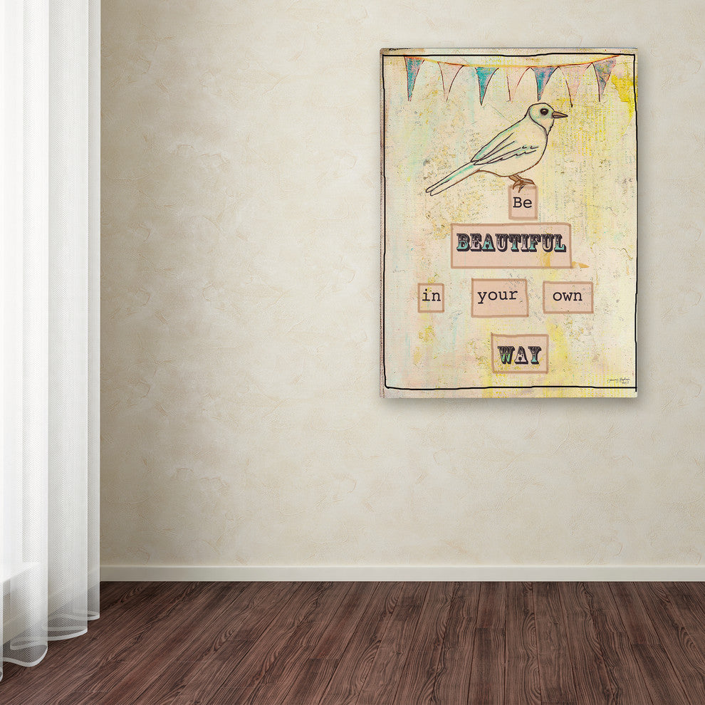Tammy Kushnir 'Be Beautiful In Your Own Way' Canvas Art, 14" x 19"