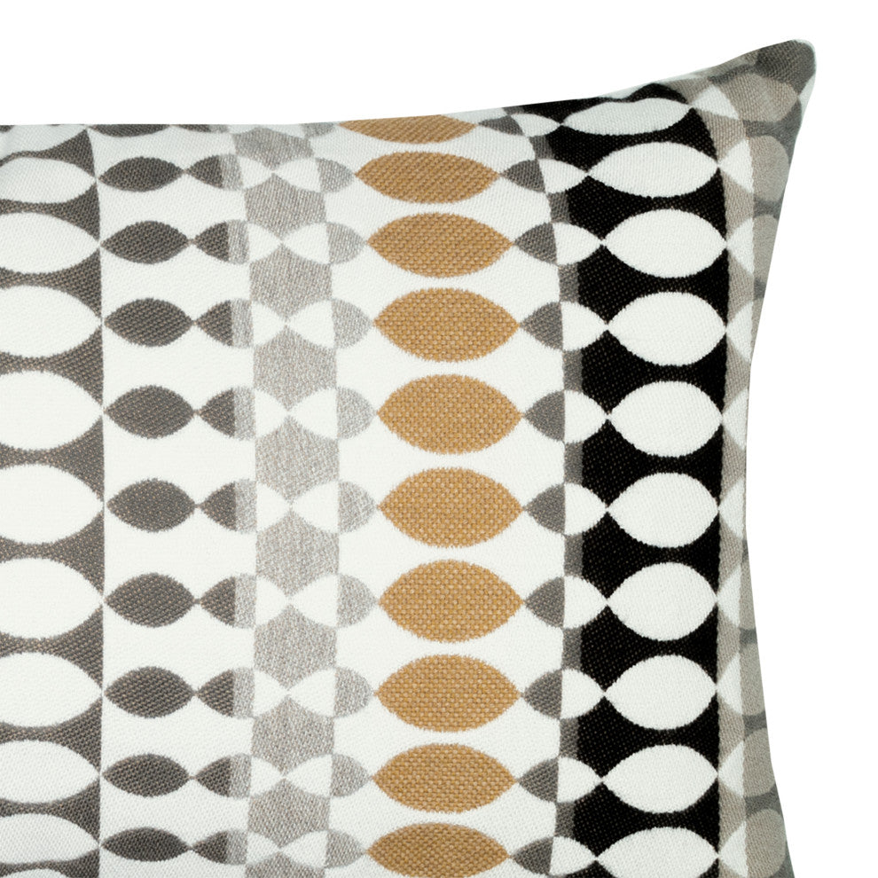 Modern Oval Dune Lumbar Indoor/Outdoor Performance Pillow, 12"x20"
