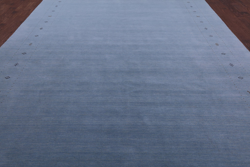 10' 1" X 13' 11" Persian Gabbeh Hand-Knotted Rug Q11373