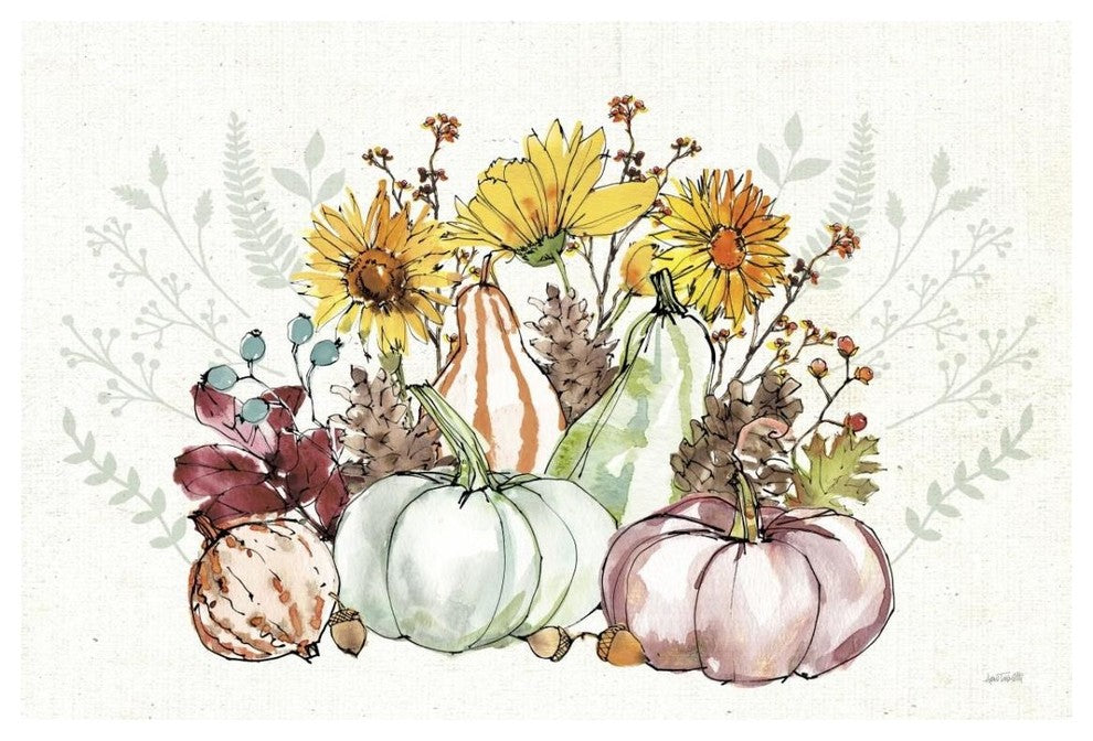 "Festive Foliage XI" Digital Paper Print by Anne Tavoletti, 32"x22"