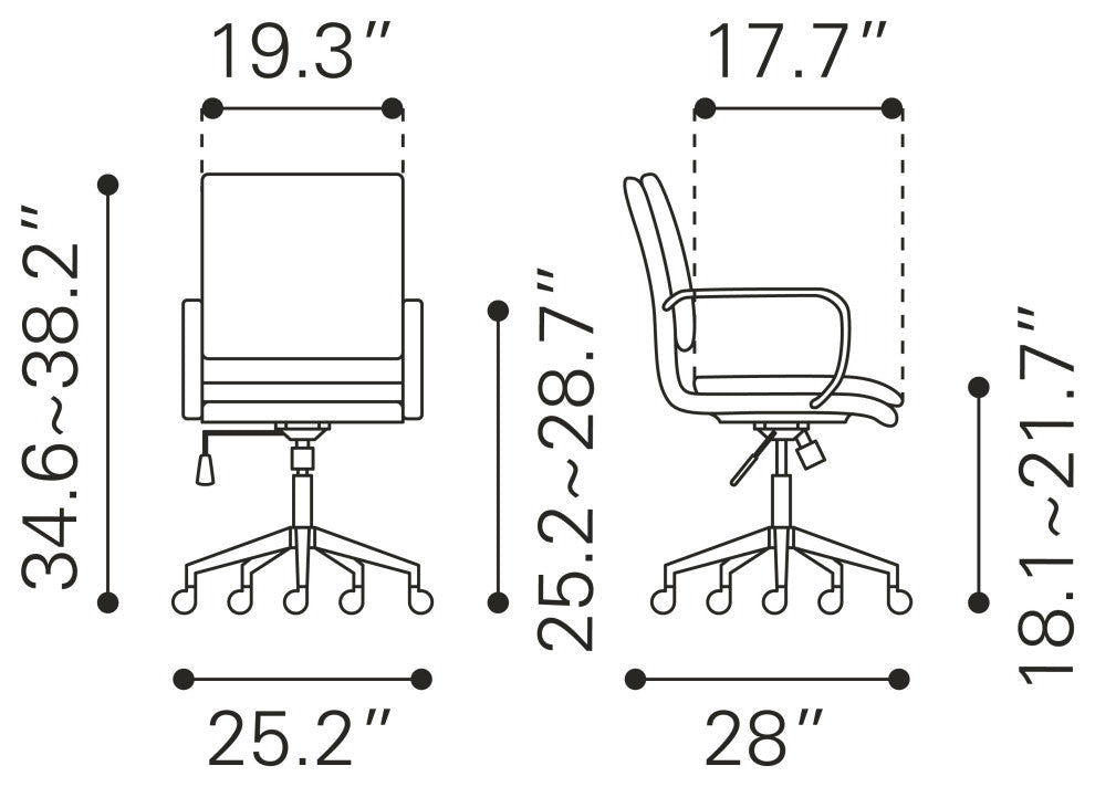 Partner Office Chair Espresso
