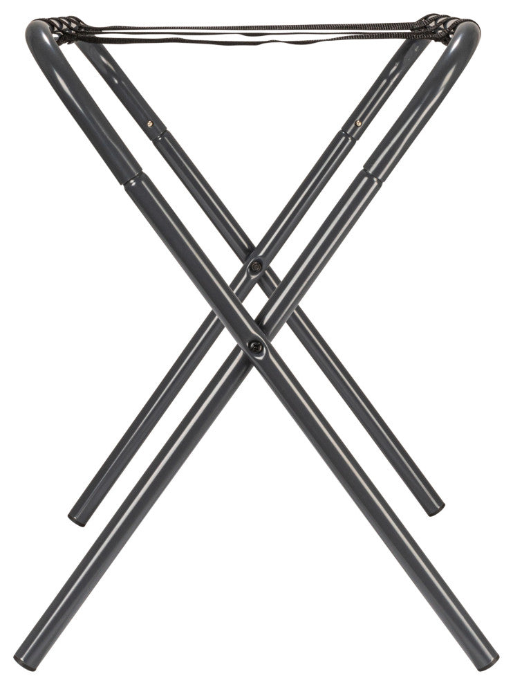 Luggage Rack, Grey Frame with Black Straps