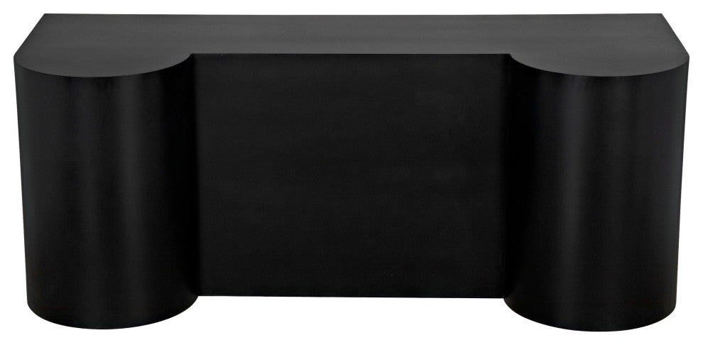 NOIR Furniture - Concierge Desk in Matte Black - GDES197MTB