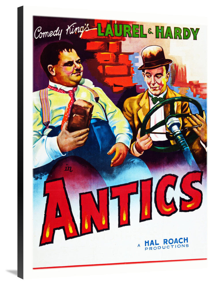 "Laurel & Hardy - Antics" Canvas by Hollywood Photo Archive, 30x40"