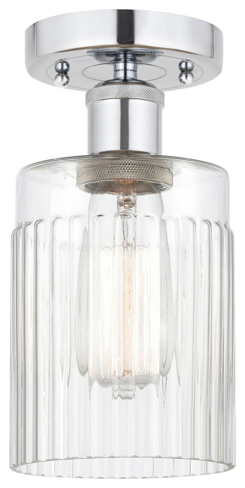 Innovations 616-1F-PC-G342 Hadley 1 Light 4.5" Semi-Flush Mount, Polished Chrome