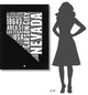 "Nevada Black and White Map" Fine Art Print