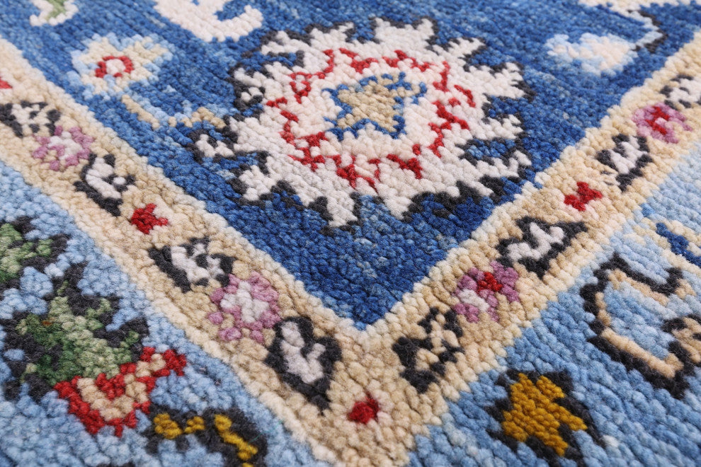 4' 1" X 6' 4" Handmade Turkish Oushak Rug - Q15883
