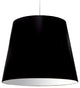 1 Light Oversized Drum Pendant X-Large Black Shade